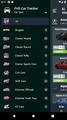 Car Tracker for ForzaHorizon 5 android App screenshot 15