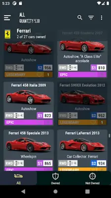 Car Tracker for ForzaHorizon 5 android App screenshot 21